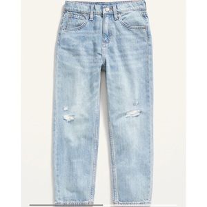 Girls High-Waisted Slouchy Straight Built-In Tough Jeans